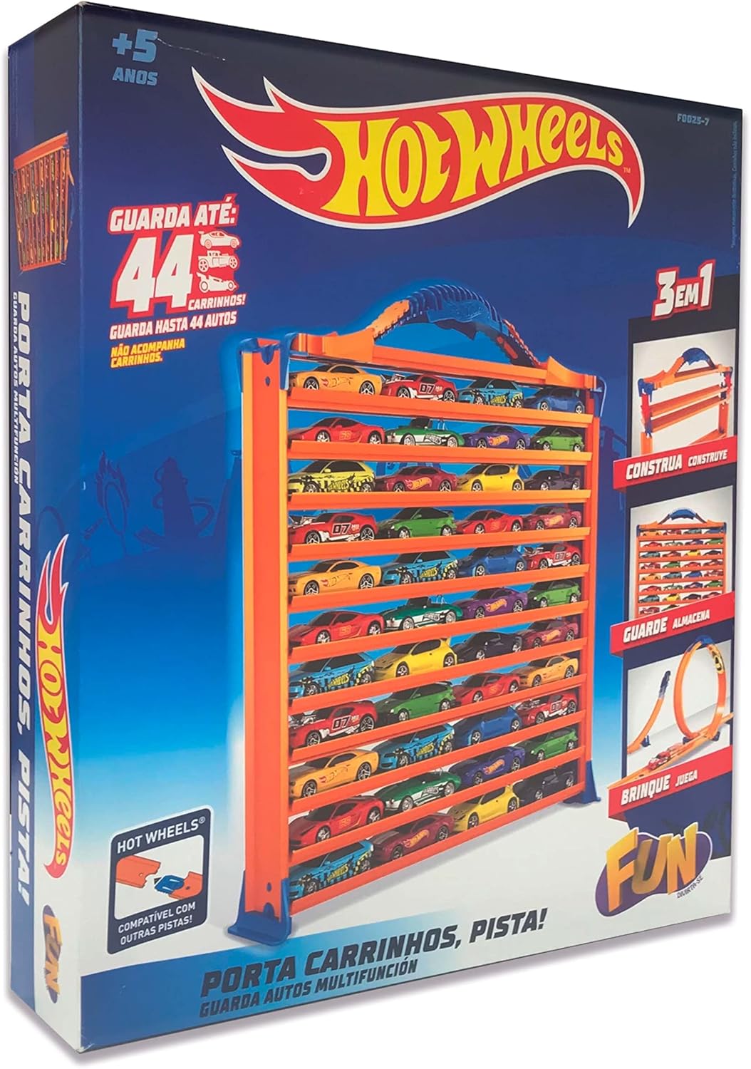 Hot Wheels Car Case Para 44 Carros Rack & Track