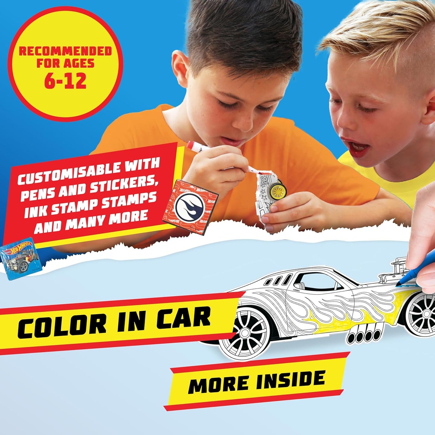 Set De Manualidades Con Bumper Camion Hot Wheels
