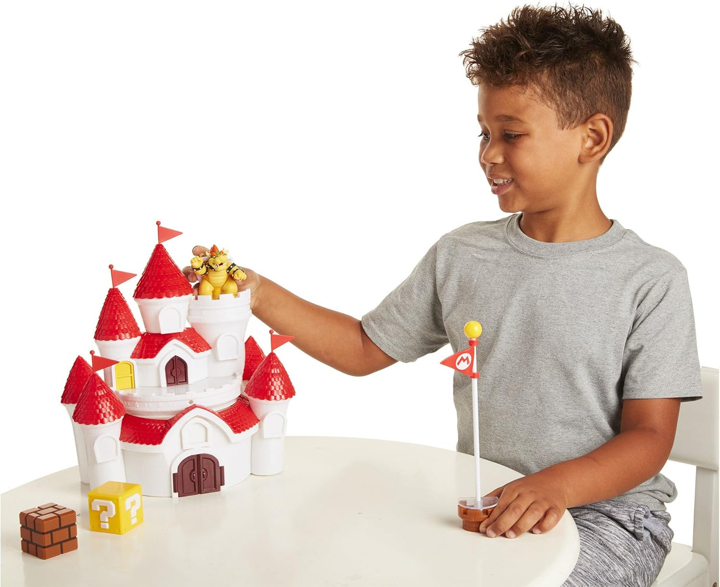 Juguete Super Mario Castillo De Princesa Peach + Mini Bowser