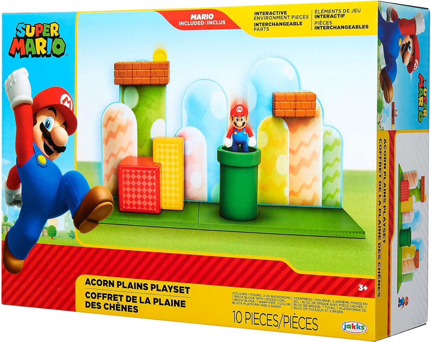 Set Super Mario Playset Acorn Plains Nintendo