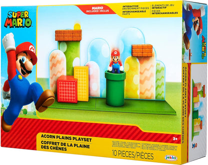 Set Super Mario Playset Acorn Plains Nintendo