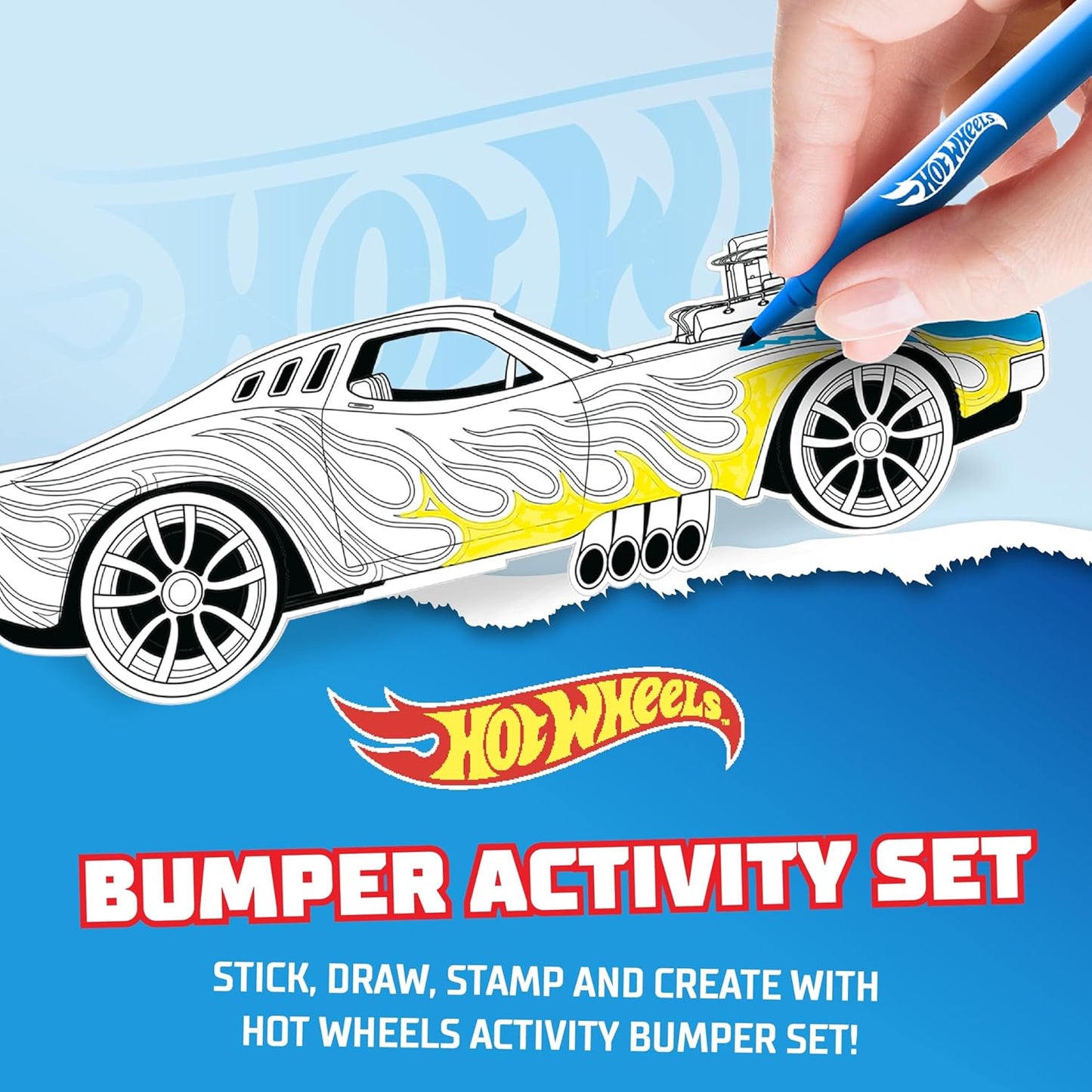 Set De Manualidades Con Bumper Camion Hot Wheels