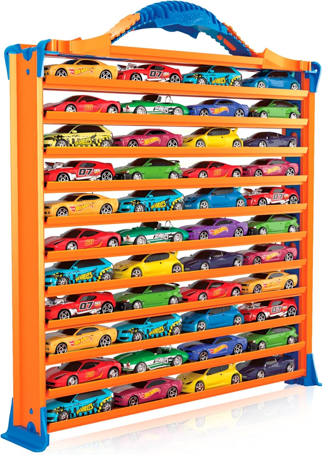 Hot Wheels Car Case Para 44 Carros Rack & Track