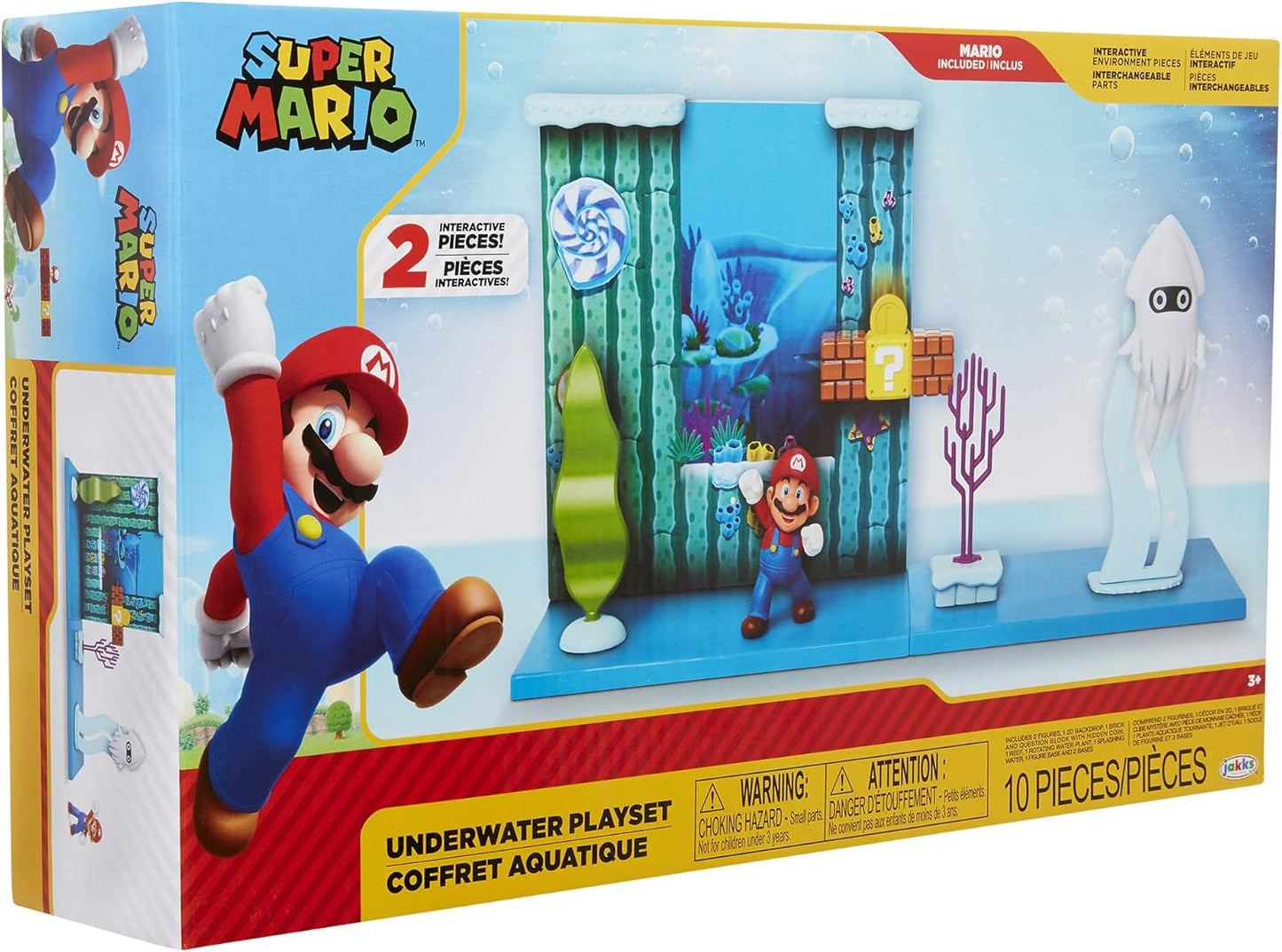 Set Super Mario Juego Submarino Escenario con Figura