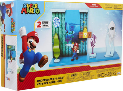 Set Super Mario Juego Submarino Escenario con Figura
