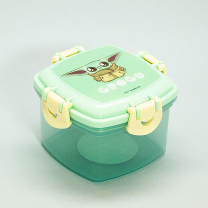 Porta Snack Cuadrado 360ml Grogu Star Wars Yoda