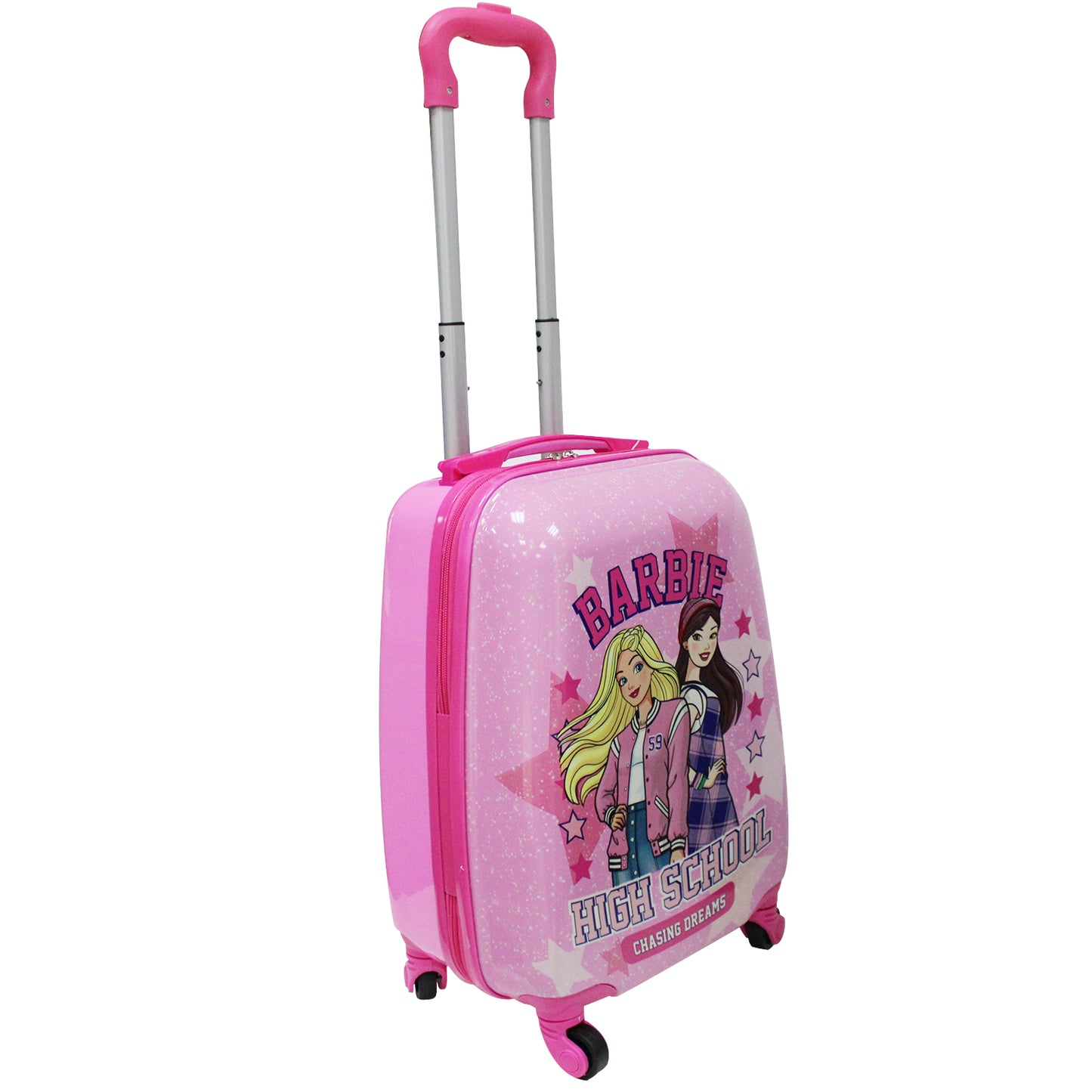 Maleta Infantil 4 Ruedas Barbie 16"