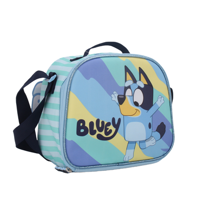 Set Promo con Ruedas Mochila + Lonchera + Estuche Bluey