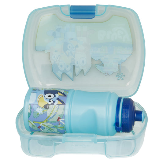 Set 2pcs Portasandwich +Botella Bluey