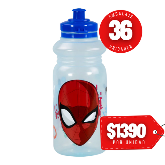 x Mayor Botella Basica Spiderman Vibra