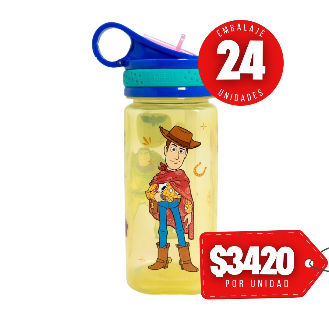 x Mayor Botella Cuadrada 500ml Toy Story 5