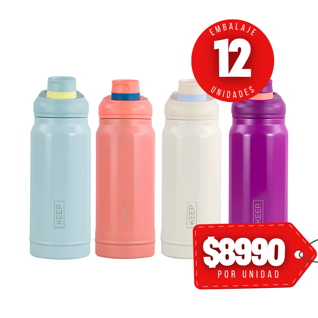 x Mayor Botella Insulada Strap 650ml Flask Keep