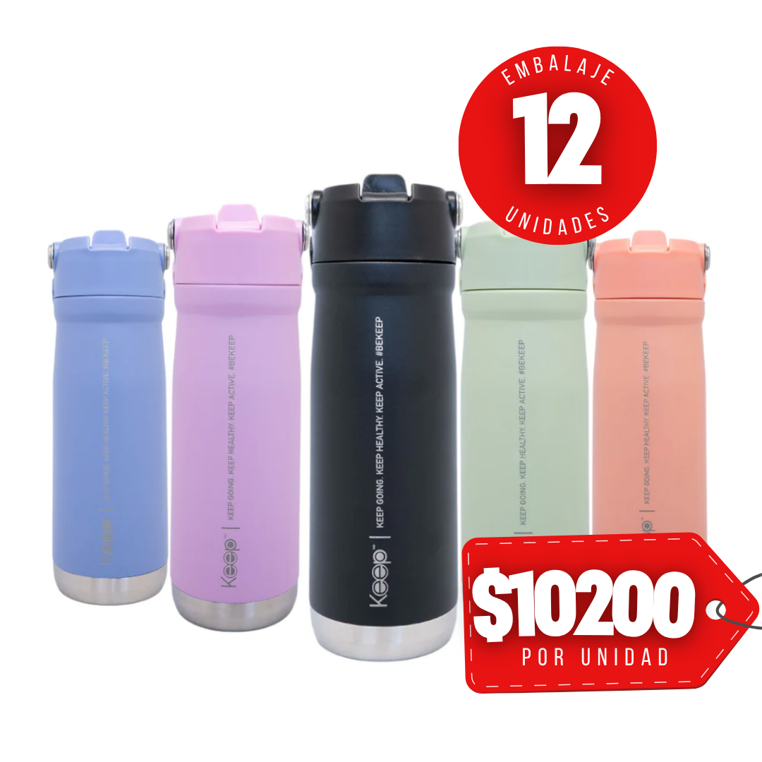x Mayor Botella Insulada Con Mango 65Oml Keep