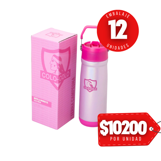 x Mayor Botella Mango 650ml Pink Colo Colo