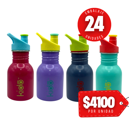 x Mayor Botella Metalica 335ml Keep Kido