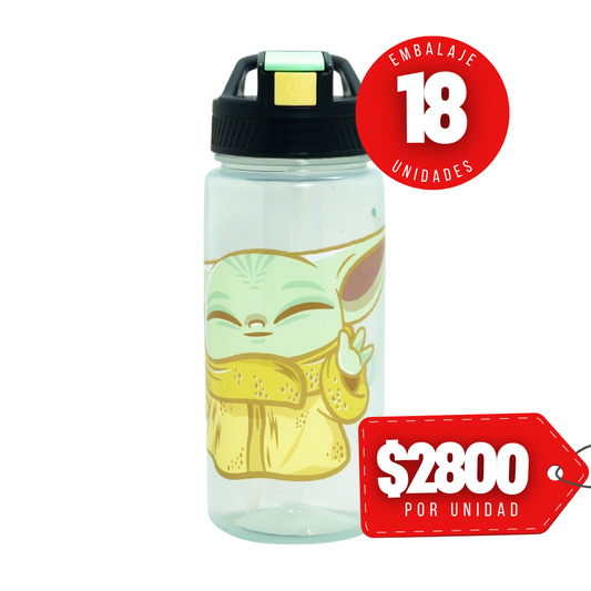 x Mayor Botella Switch 500ml Grogu Star Wars Yoda