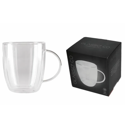 Tazon Vidrio Doble Pared 470 ml Glasso