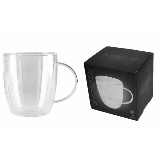 Tazon Vidrio Doble Pared 470 ml Glasso
