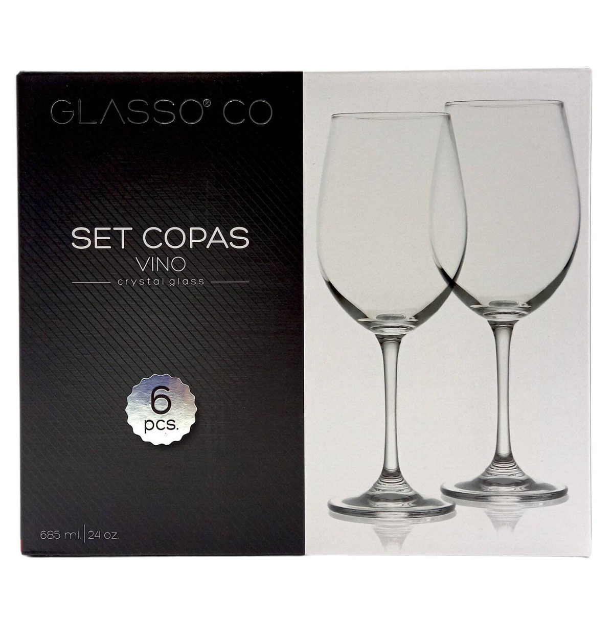 Set Copa De Vino Cristal Glasso