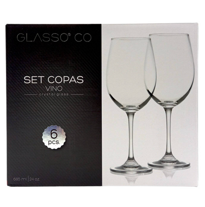 Set Copa De Vino Cristal Glasso