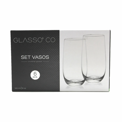Set Vasos 500ml Cristal Glasso