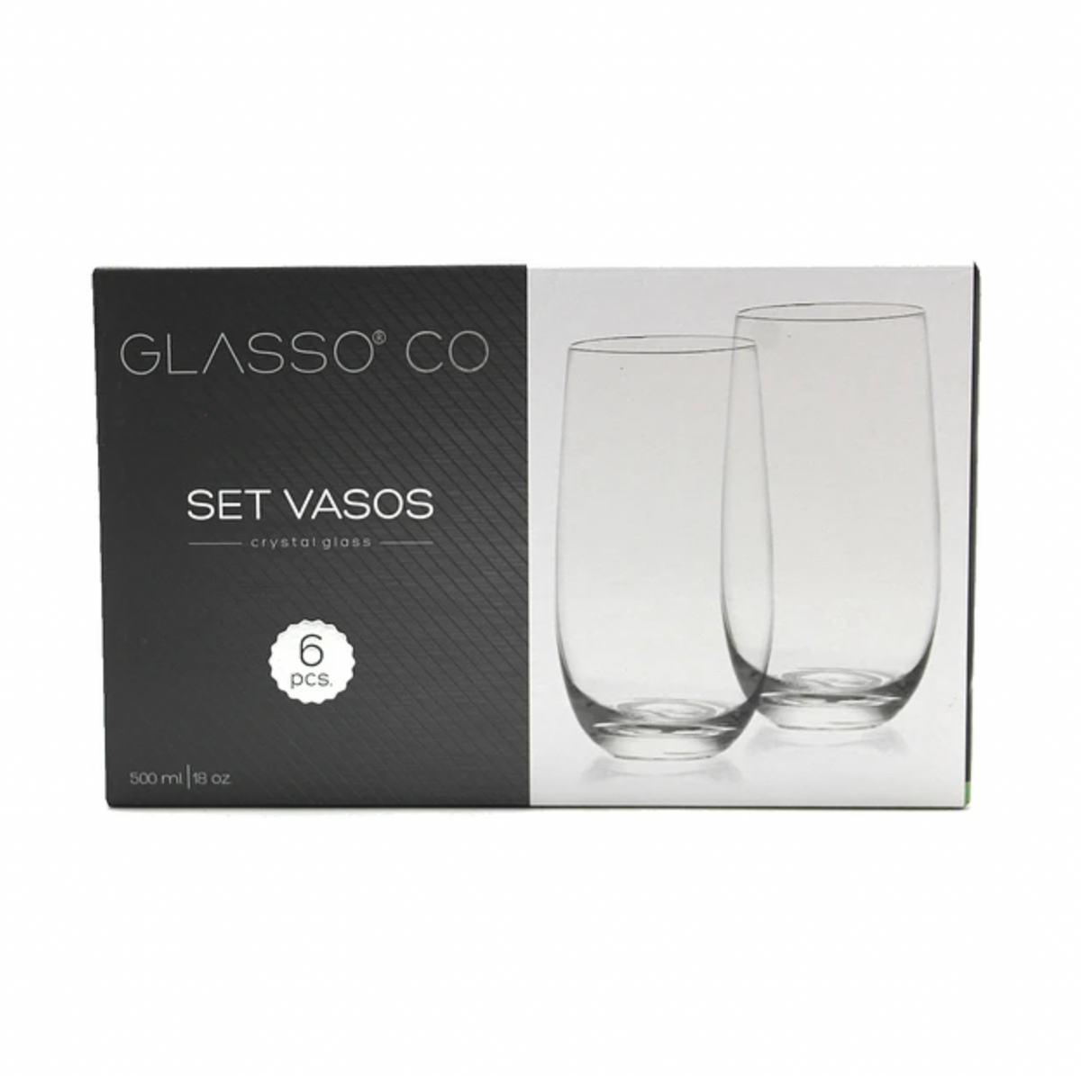 x Mayor Set Vasos 500ml Cristal Glasso