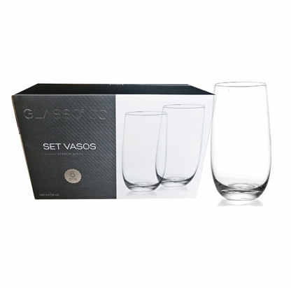 x Mayor Set Vasos 500ml Cristal Glasso
