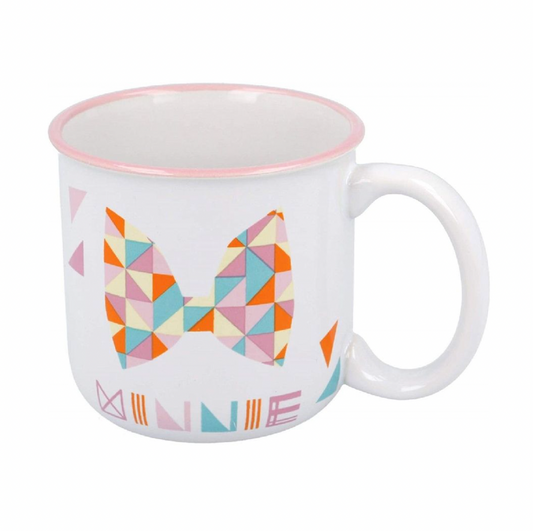 Tazon Ceramica Juvenil Minnie En Caja De Regalo 420ml