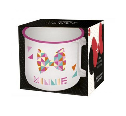Tazon Ceramica Juvenil Minnie En Caja De Regalo 420ml