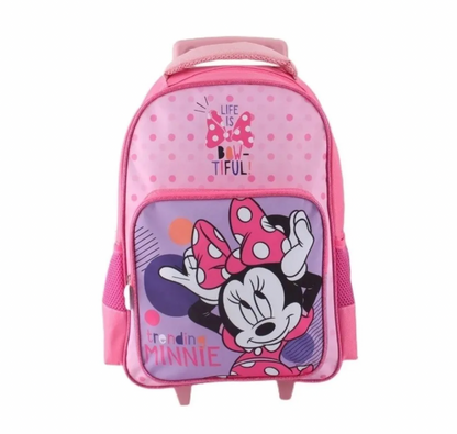 Set Promo Bts 3 Piezas Mochila 15" Lonchera Estuche Minnie