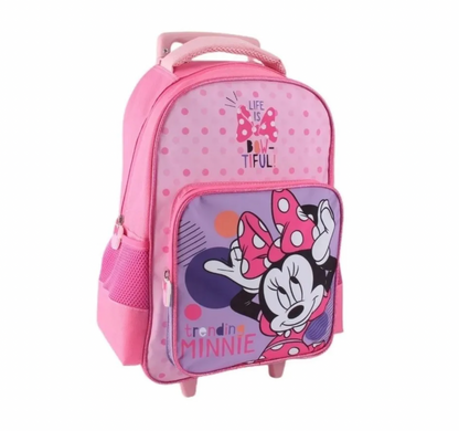 Set Promo Bts 3 Piezas Mochila 15" Lonchera Estuche Minnie