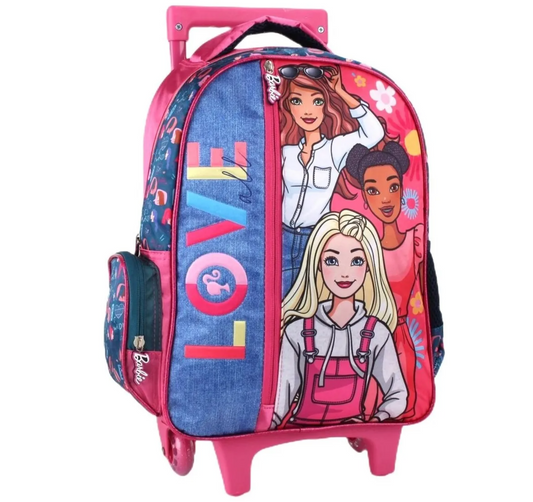 Mochila con Ruedas Lentejuelas Barbie