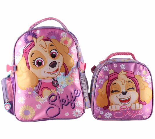 Set Satin Mochila Con Lonchera Paw Patrol Girl 14