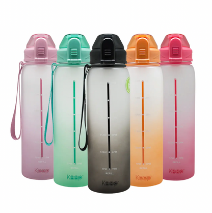 Botella Medidas Rubber 1 Litro Keep