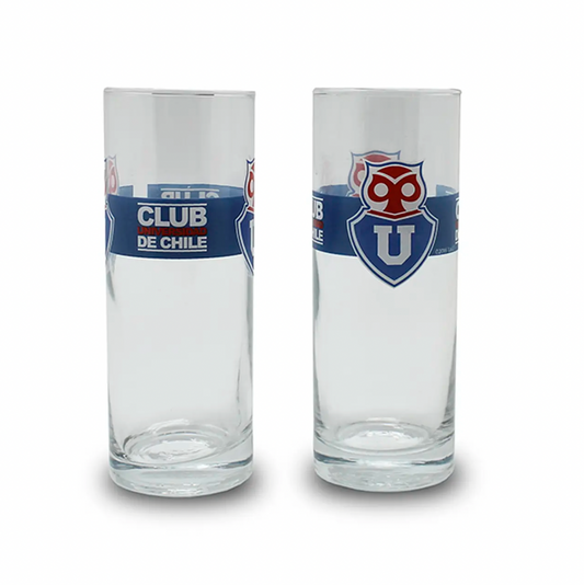 Set 2 Vasos Pc U De Chile