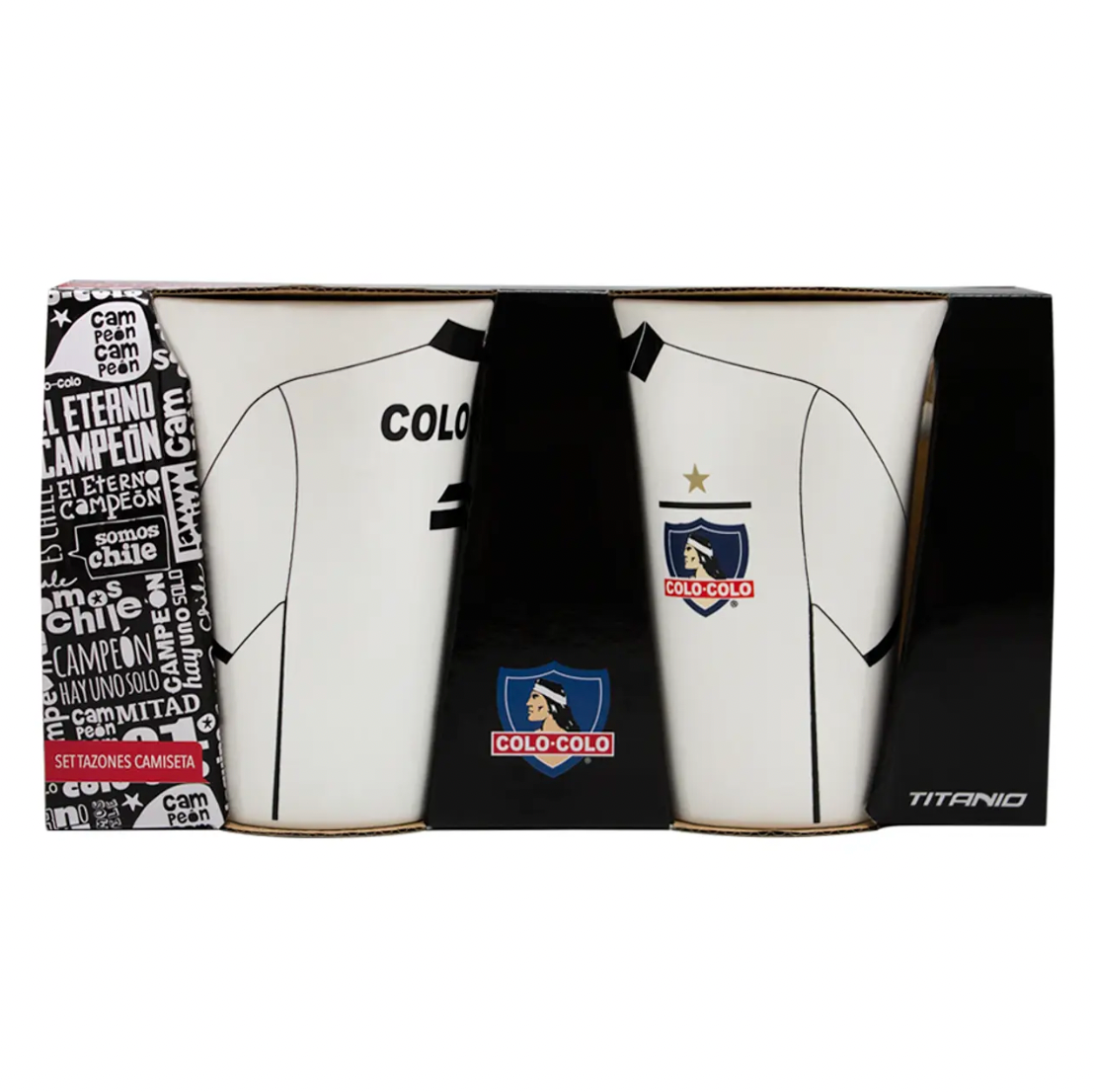 x Mayor Set 2 Tazones Colo Colo