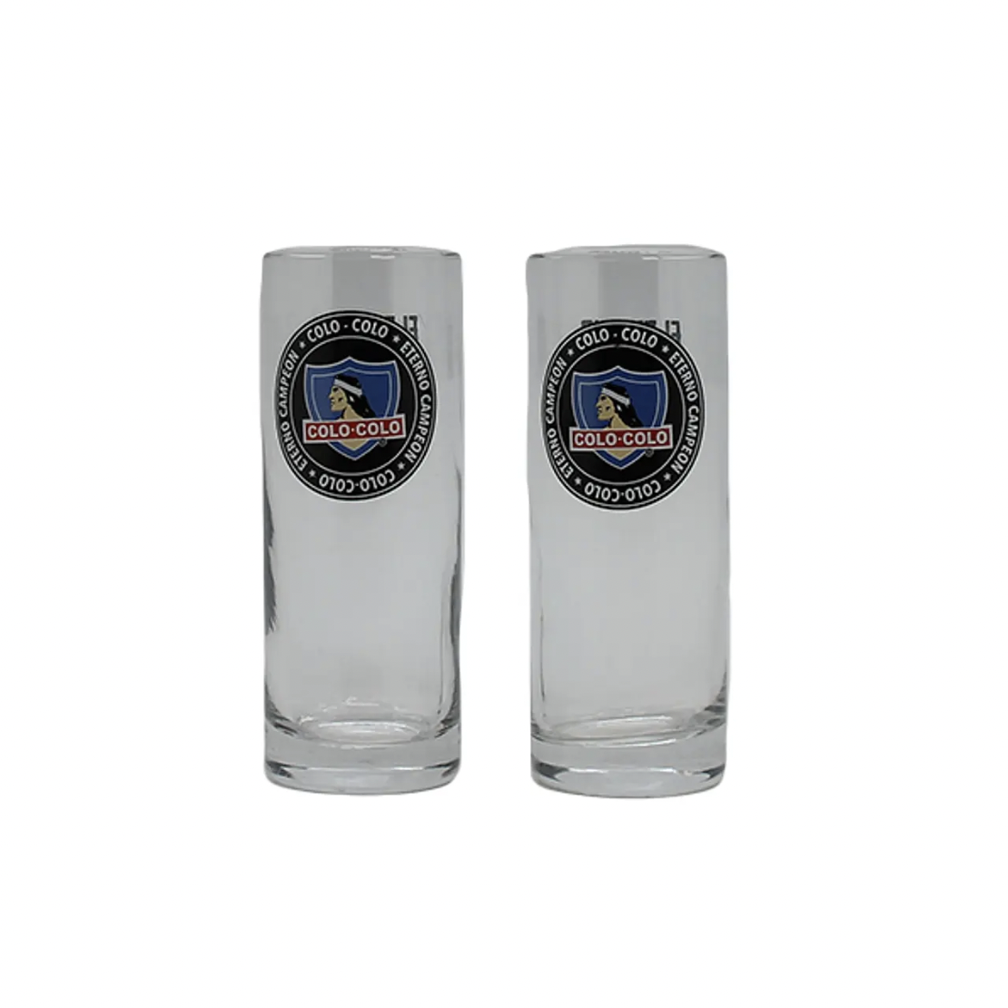 x Mayor Set 2 Vasos Pc Colo Colo