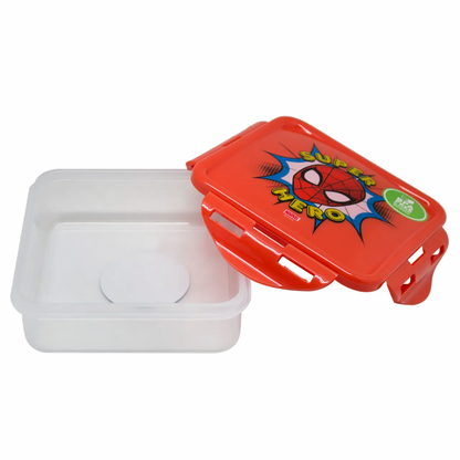 Hermetico Cuadrado 500ml Spiderman