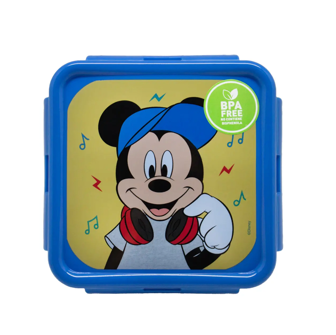 Hermetico Cuadrado 500ml Mickey Mouse