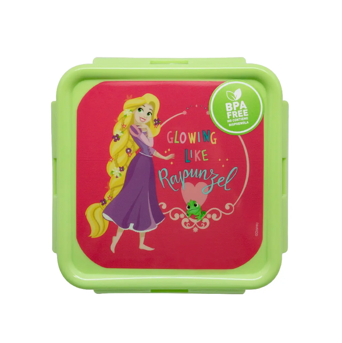 Hermetico Cuadrado 500ml Princesas Rapunzel