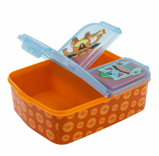 Contenedor Sandwich Multi Compartimientos Pokemon