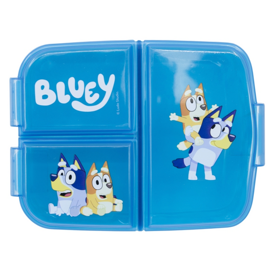 Contenedor Sandwich Multi Compartimientos Bluey