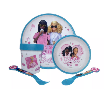 Set Vajilleria 5pcs Bicolor Barbie