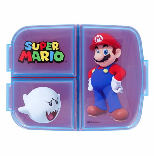 Contenedor Sandwich Multi Compartimientos Super Mario