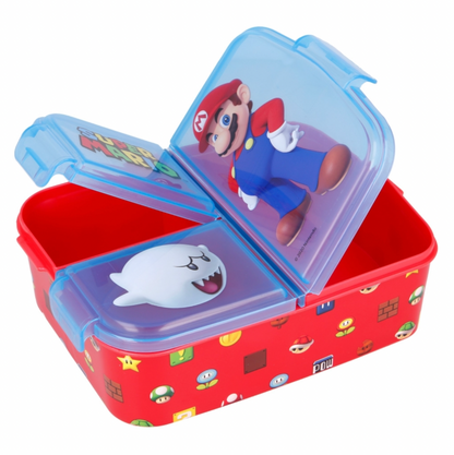 Contenedor Sandwich Multi Compartimientos Super Mario