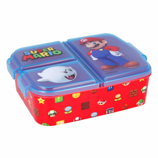 Contenedor Sandwich Multi Compartimientos Super Mario