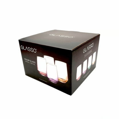 Set 4 Vasos Color Glasso