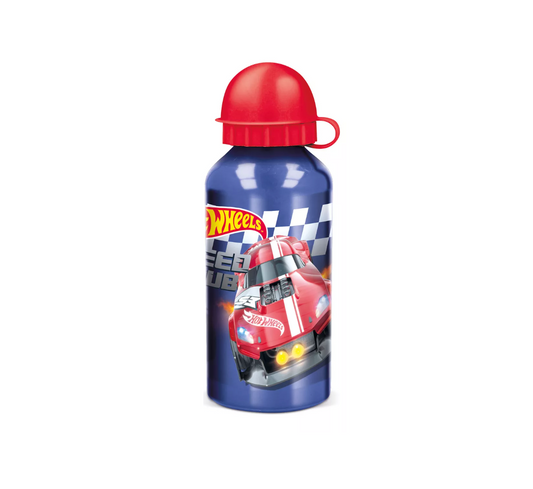 Botella Aluminio 400ml Hot Wheels