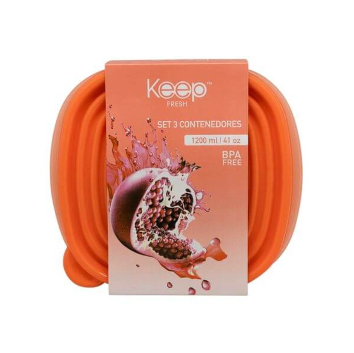 Hermeticos Apilables Pp 3 Pcs 1,2l Keep