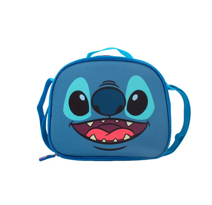 Set Mochila + Lonchera + Estuche Escolar con Ruedas Stitch